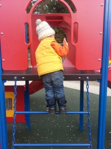 conquering the ladder, growing up, proud of my boy